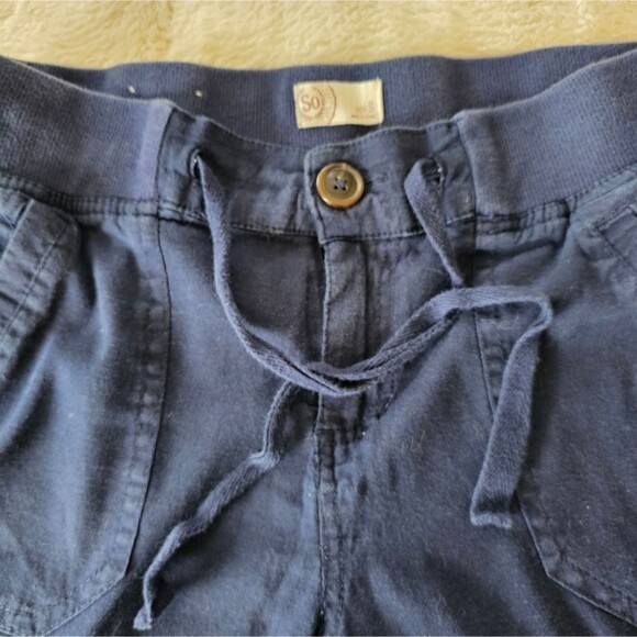 Ladies Navy Blue Capri Cargo Pants Sz Small - Picture 6 of 7